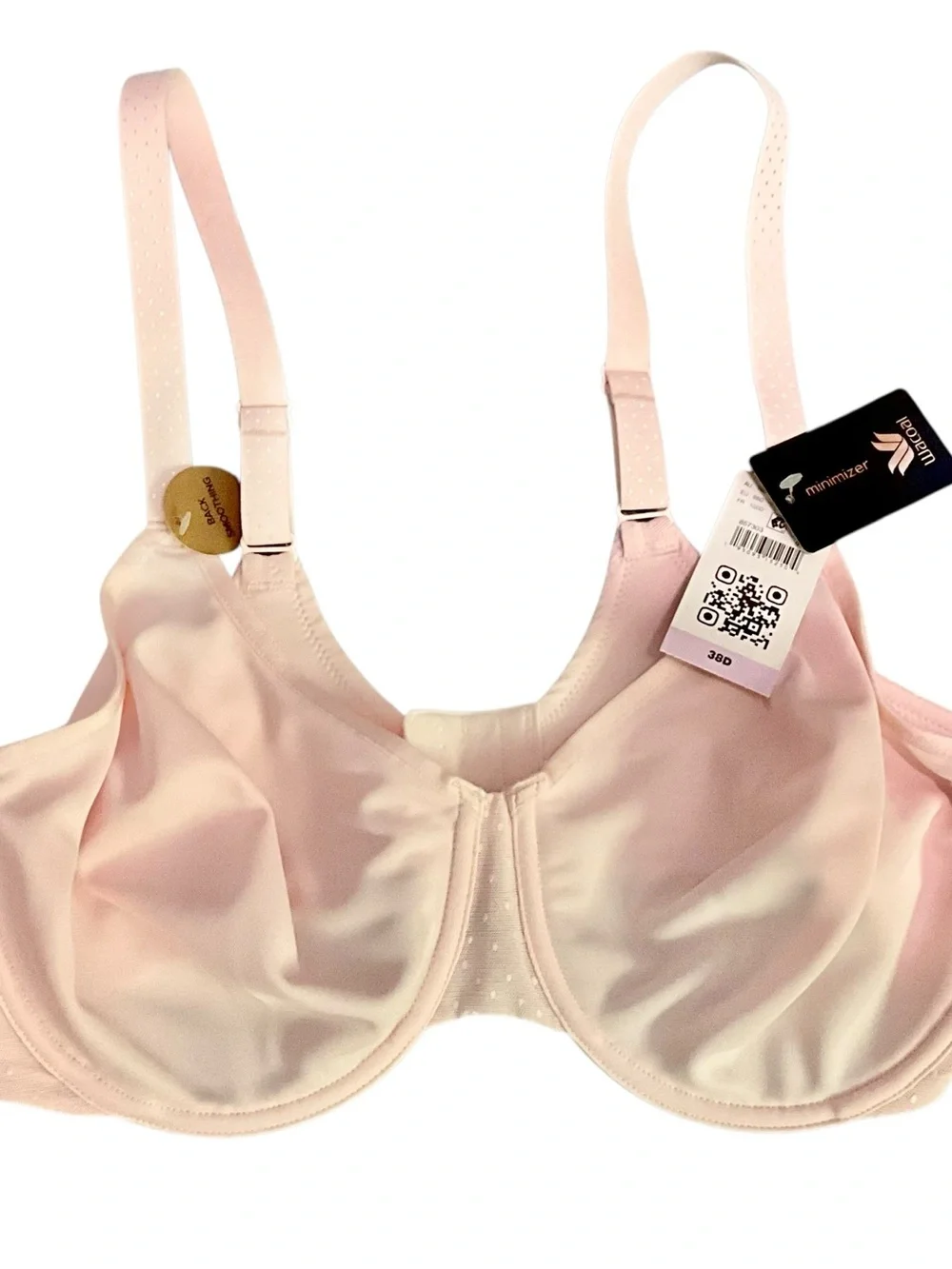 Wacoal Back Appeal Miminizer Bra in CrystalPink Full Coverage Underwire Bra